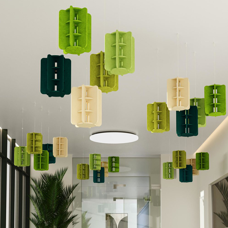 Modern Tasarım Akustik Panel Bölmeleri Ses Emici ve Spor Salonu Kullanımı için Çevre Dostu Polyester Fiber Levha Şerit Şekli Modern Tasarım Akustik Panel Bölmeleri Ses Emici ve Spor Salonu Kullanımı için Çevre Dostu Polyester Fiber Levha Şerit Şekli