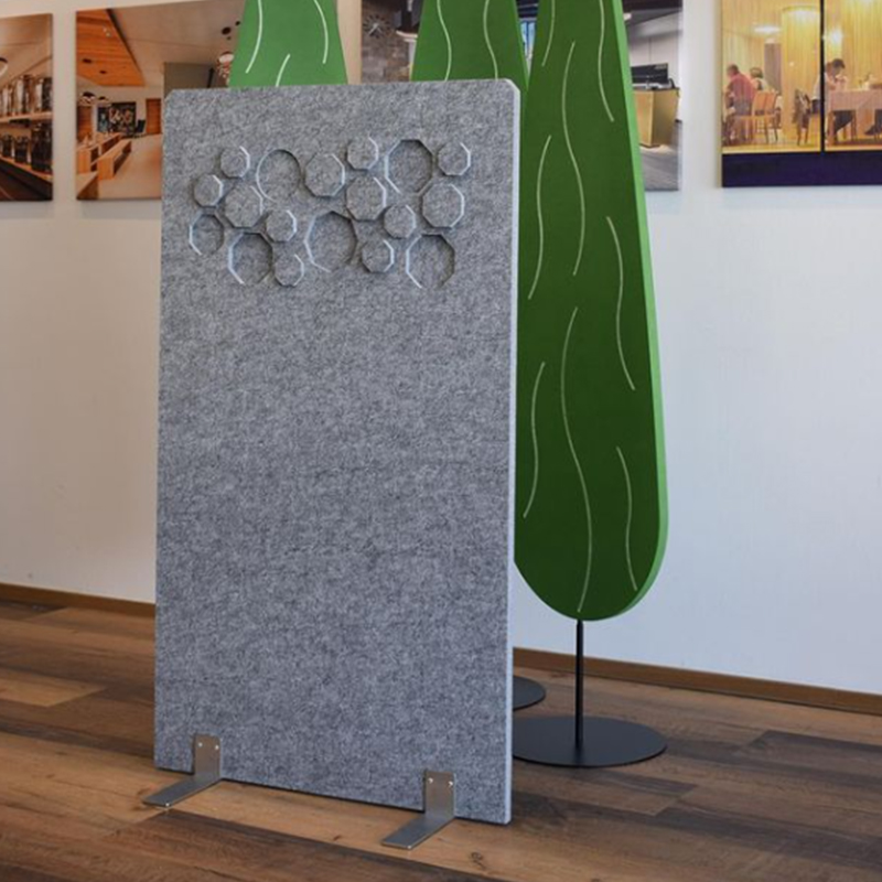 Ofis Bölme Odası Bölücüler için Çevre Dostu Akustik Paneller Kumaş Sarılmış Ticari İç Tasarım