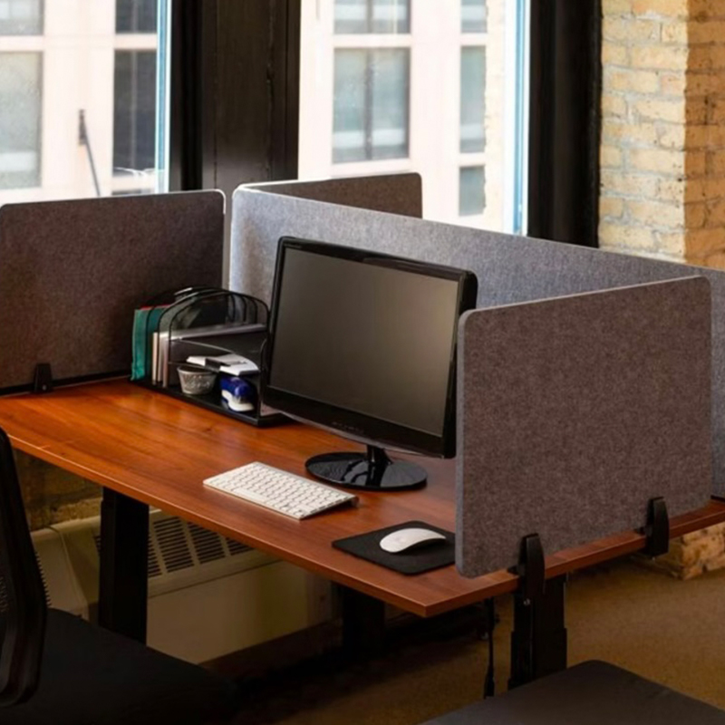 Spesonic Çevre Dostu Polyester Elyaf PET Masa Bölücü Ses Emici Polyester Akustik Masa Ekranı