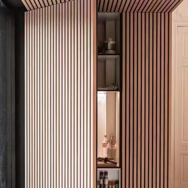 Otel ve Ofislere Uygun, Özel Grafik Tasarımları Eklenmiş Ahşap Polyester Elyaf Ses Emici Paneller Otel ve Ofislere Uygun, Özel Grafik Tasarımları Eklenmiş Ahşap Polyester Elyaf Ses Emici Paneller