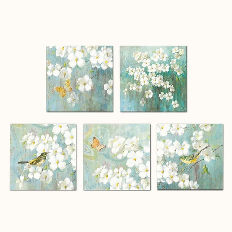 Modern Tarzda Isı Transferli Akustik Panel Duvar Resimleri - HD, Ses Emici, Yatak Odası/Oturma Odası için